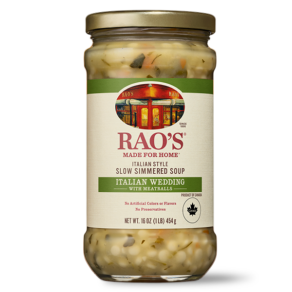  Rao's Made for Home, Italian Wedding Slow Simmered Soup, with  Meatballs, 16 Oz (Pack of 6) : Grocery & Gourmet Food