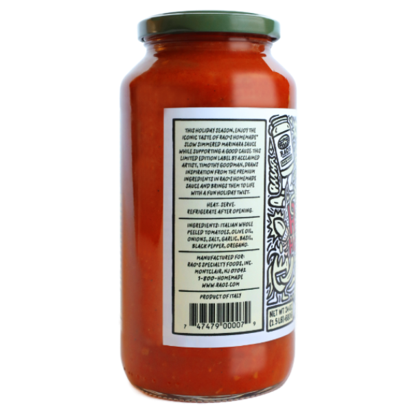 Rao’s Homemade x Timothy Goodman Limited Edition Marinara Pasta Sauce