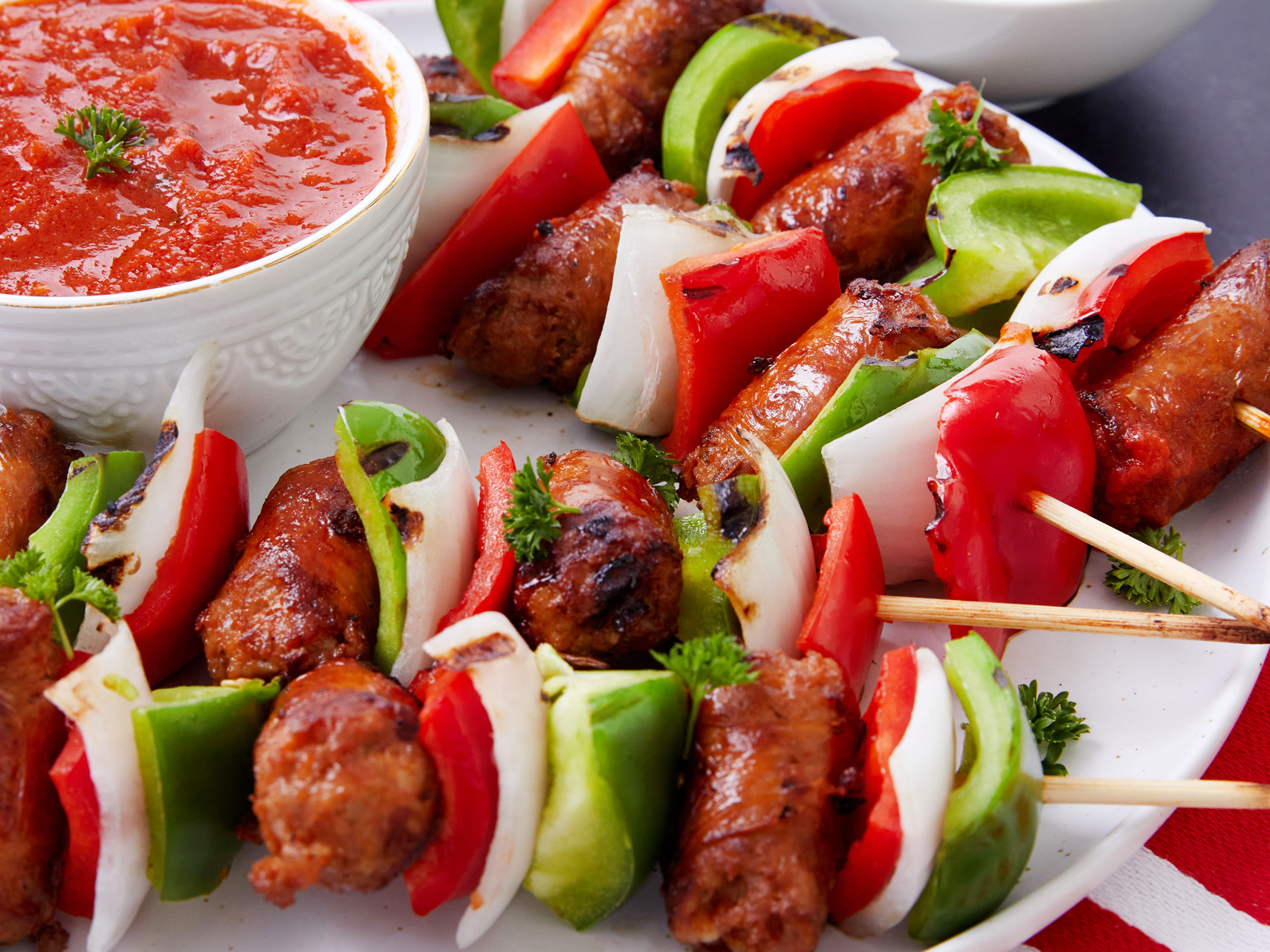 Italian Sausage & Pepper Skewers