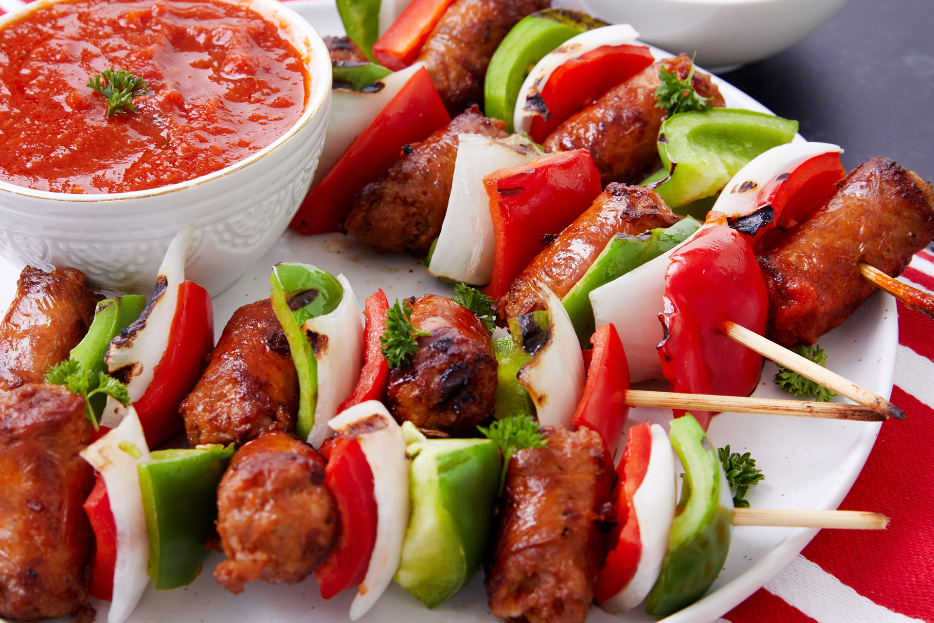 Italian Sausage & Pepper Skewers