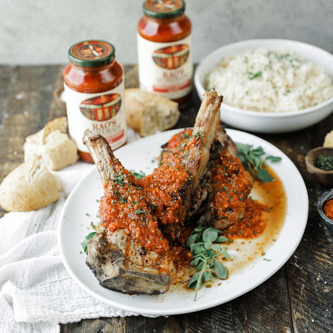 Veal chop with savory Amoigue sauce