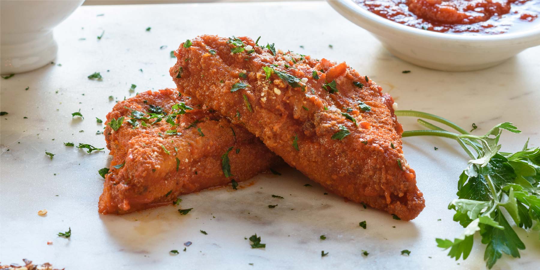 Mozzarella en carrozza with golden fried crust