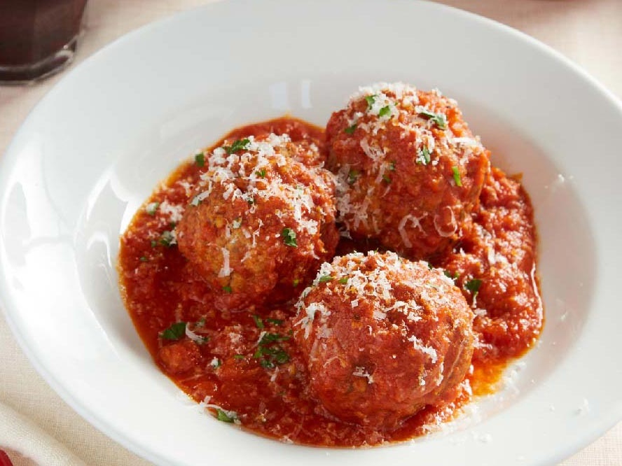 Classic Italian meatballs in rich tomato sauce