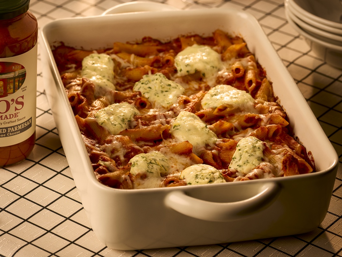 Baked Penne with Rao’s Creamy Black Peppered Parmesan