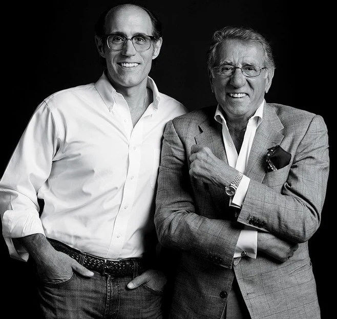 Historic portrait of Frank Pellegrino, Jr and Frank Pellegrino, Sr.