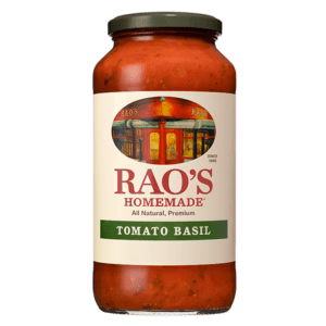 Rao's Homemade Tomato Basil sauce.
